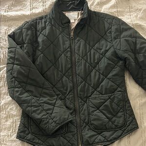 Market and Spruce Olive Green Puffer